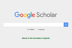 The Google Scholar search field