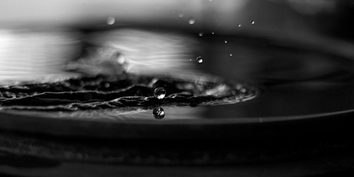 Droplets of water