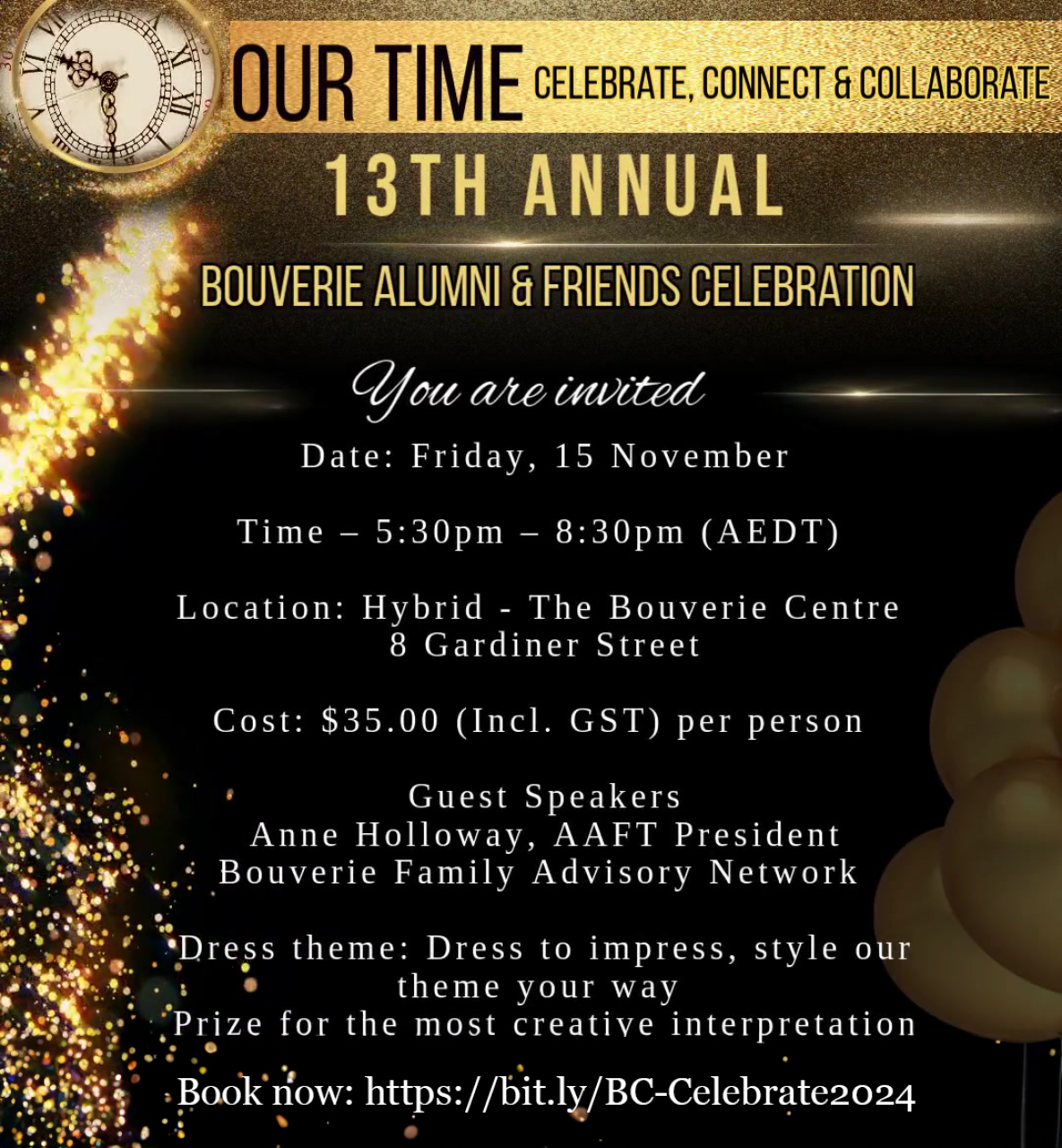 Invitation for Alumni event